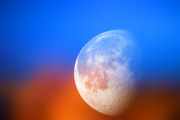 Великий Місяць Концептуальний Фон Планети — стокове фото