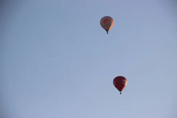 Balões Quente Vista Céu — Fotografia de Stock