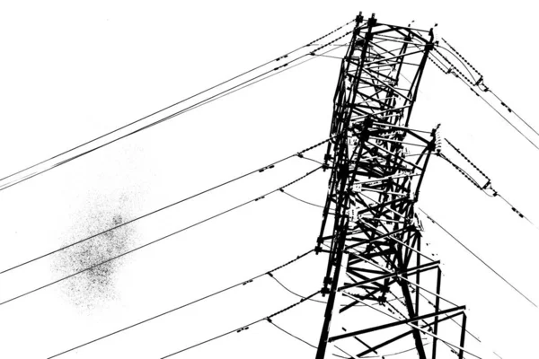 Αστική Έννοια Προβολή Φόντου Γραμμών Ηλεκτρικής Ενέργειας — Φωτογραφία Αρχείου