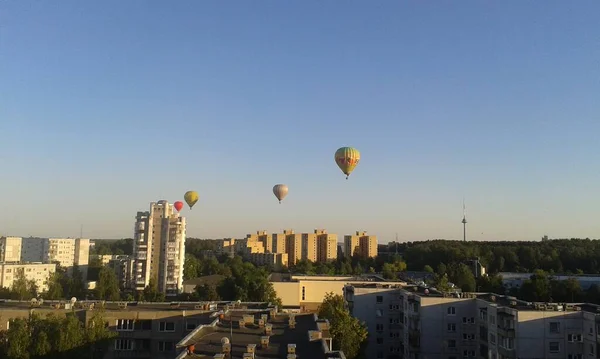 Heißluftballons Blick Den Himmel — Stockfoto