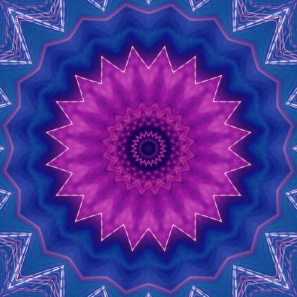 Kleurrijke Abstracte Achtergrond Fantasie Mandala Concept — Stockfoto