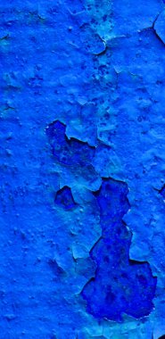 Çatlak mavi bir duvarın arka plan dokusu