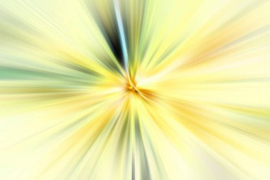 Dinamik ışık huzmeleri. Uzayda bir parlama perspektife giriyor