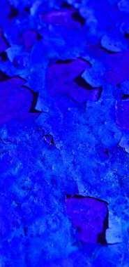 Çatlak mavi bir duvarın arka plan dokusu