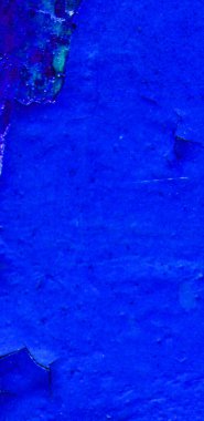 Çatlak mavi bir duvarın arka plan dokusu