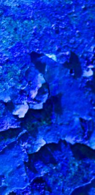 Çatlak mavi bir duvarın arka plan dokusu