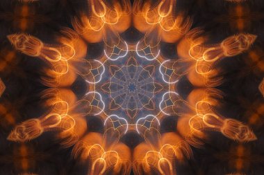 Renkli soyut arka plan. Fantezi mandala konsepti