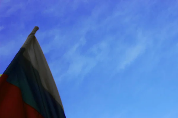 Rus Bayrağı Yakın Görünüm — Stok fotoğraf