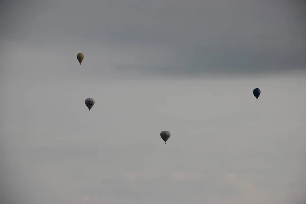 Varm Luft Ballonger Himlen — Stockfoto