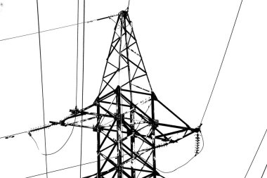 şehir kavramı, elektrik hattı arkaplan görüntüsü  
