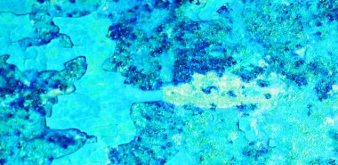 Çatlak mavi bir duvarın arka plan dokusu