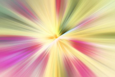 Dinamik ışık huzmeleri. Uzayda bir parlama perspektife giriyor