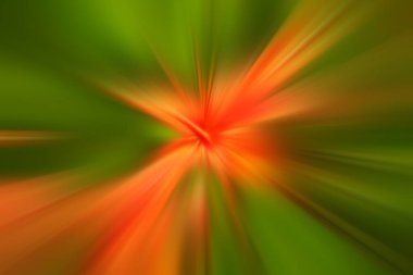 Dinamik ışık huzmeleri. Uzayda bir parlama perspektife giriyor