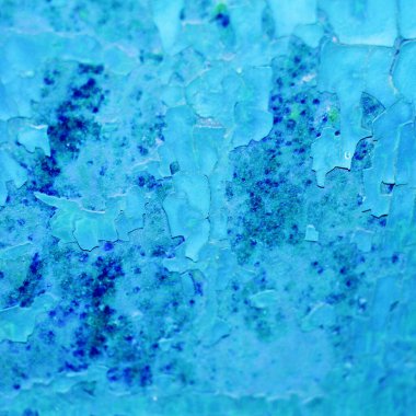 Çatlak mavi bir duvarın arka plan dokusu