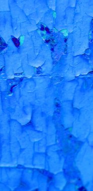 Çatlak mavi bir duvarın arka plan dokusu