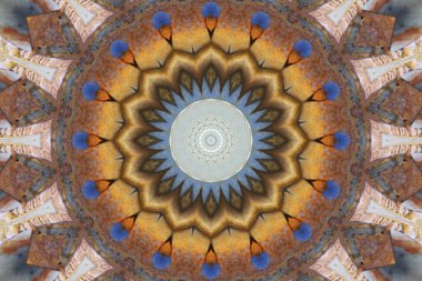 Renkli soyut arka plan. Fantezi mandala konsepti