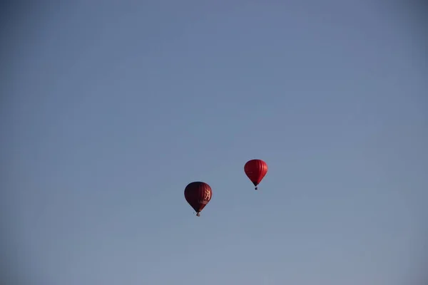 Θέα Αερόστατων Θερμού Αέρα Στον Ουρανό — Φωτογραφία Αρχείου