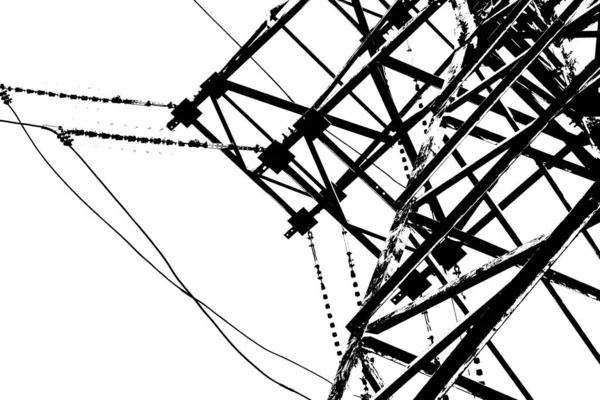 Urban Concept Power Line Background View — Stock Photo, Image