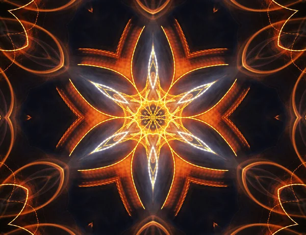 Färgglada Abstrakt Bakgrund Fantasy Mandala Koncept — Stockfoto