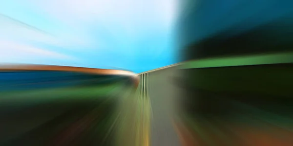Blurred City Background View Motion Concept — Photo