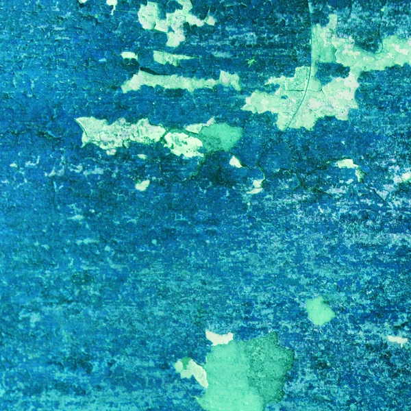 Çatlak mavi bir duvarın arka plan dokusu
