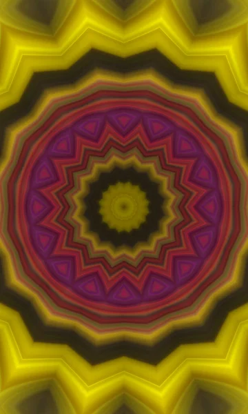 Fond Abstrait Coloré Concept Mandala Fantastique — Photo