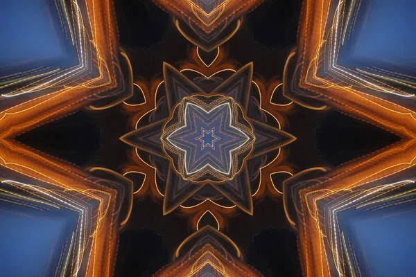 Kleurrijke Abstracte Achtergrond Fantasie Mandala Concept — Stockfoto