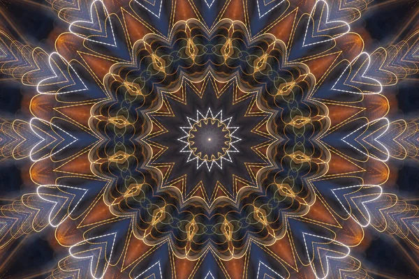 Kleurrijke Abstracte Achtergrond Fantasie Mandala Concept — Stockfoto