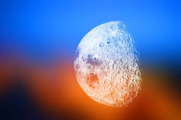 大月球 行星概念背景 — 图库照片