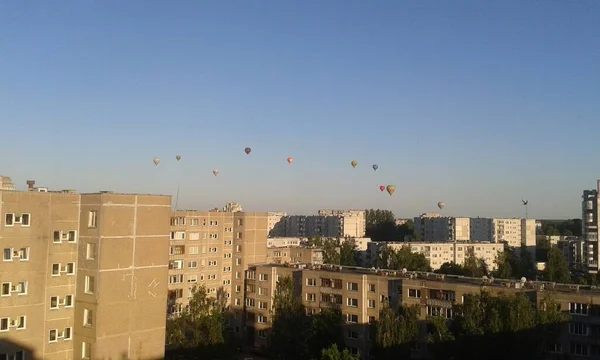 Mongolfiere Vista Nel Cielo — Foto Stock