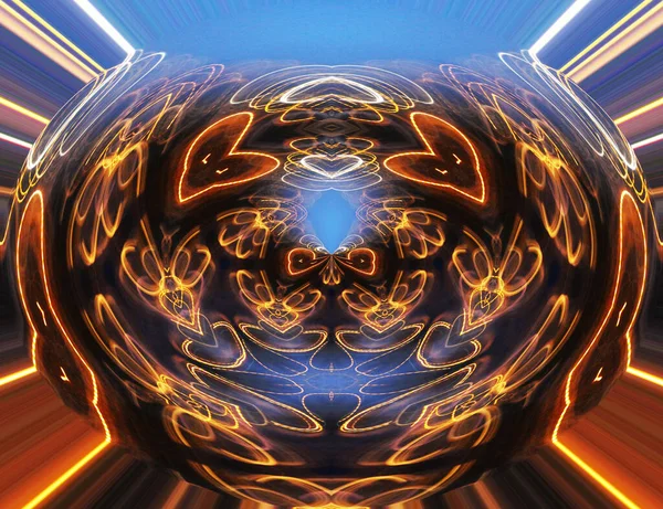 Fundal Abstract Colorat Fantasy Mandala Concept — Fotografie, imagine de stoc