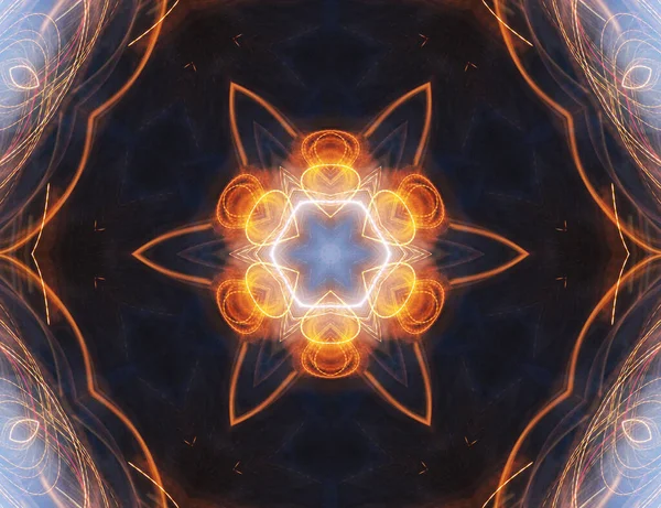Renkli Soyut Arka Plan Fantezi Mandala Konsepti — Stok fotoğraf