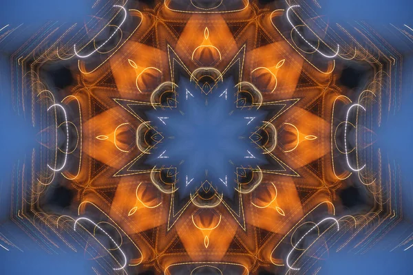 Барвистий Абстрактний Фон Концепція Фентезі Мандали — стокове фото