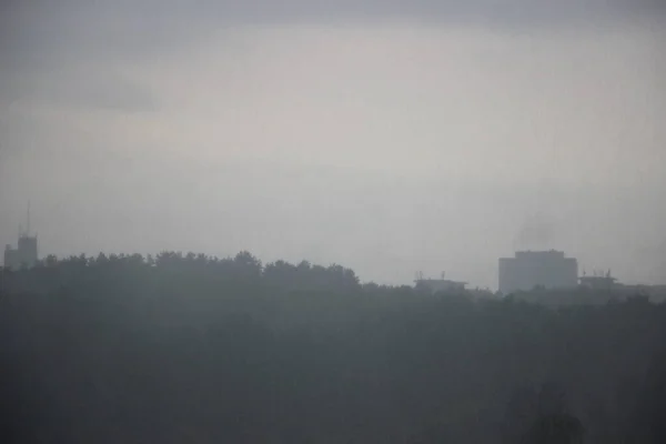 Donker Bewolkt Uitzicht Lucht — Stockfoto