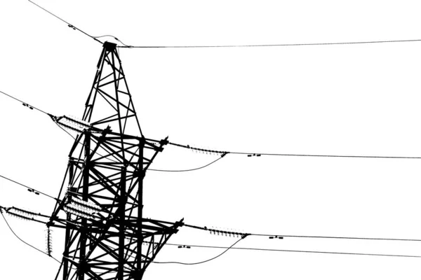 Urban Concept Power Line Background View — Stock Photo, Image