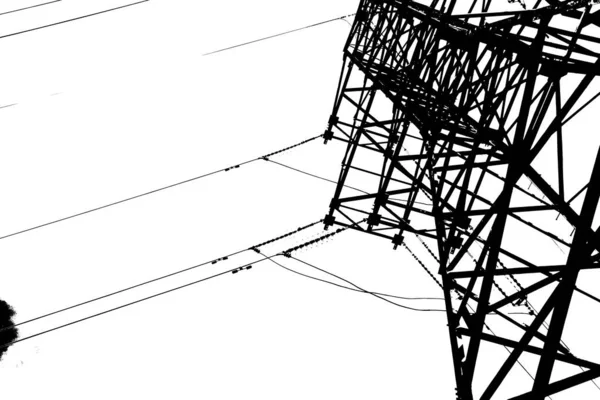 Αστική Έννοια Προβολή Φόντου Γραμμών Ηλεκτρικής Ενέργειας — Φωτογραφία Αρχείου