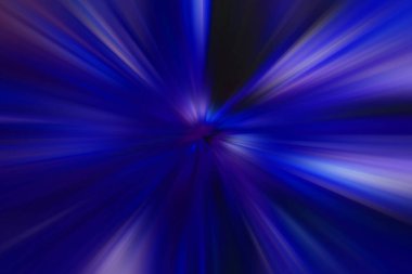 Dinamik ışık huzmeleri. Uzayda bir parlama perspektife giriyor