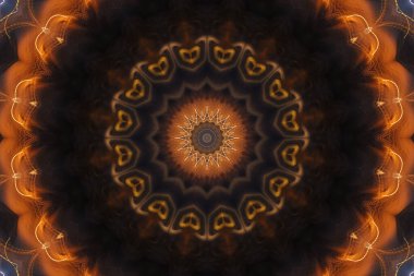 Renkli soyut arka plan. Fantezi mandala konsepti