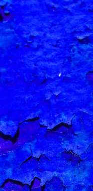 Çatlak mavi bir duvarın arka plan dokusu