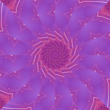 Çember çiçek desenli soyut leylak mandala