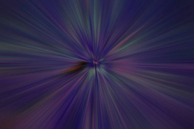 Dinamik ışık huzmeleri. Uzayda bir parlama perspektife giriyor