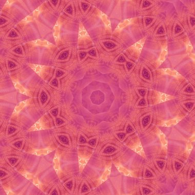 Çember çiçek desenli soyut leylak mandala