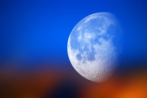 Luna Grande Planeta Concepto Fondo — Foto de Stock