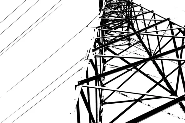 Urban Concept Power Line Background View — Stock Photo, Image