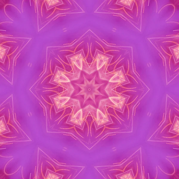Abstrakcyjna Mandala Liliowa Kolistym Wzorem Kwiatowym — Zdjęcie stockowe