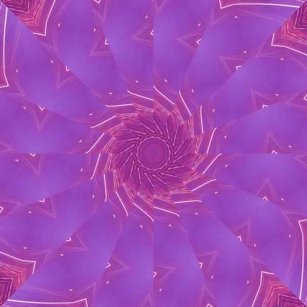 Abstract Lilac Mandala Circle Floral Pattern — 图库照片