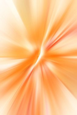 Dinamik ışık huzmeleri. Uzayda bir parlama perspektife giriyor