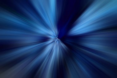 Dinamik ışık huzmeleri. Uzayda bir parlama perspektife giriyor