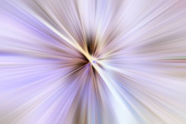 Dinamik ışık huzmeleri. Uzayda bir parlama perspektife giriyor