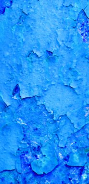 Çatlak mavi bir duvarın arka plan dokusu